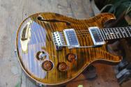 PRS "DGT Semi-Hollow Electric Guitar, Tiger Eye, Moons" HARDCASE