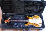 PRS "DGT Semi-Hollow Electric Guitar, Tiger Eye, Moons" HARDCASE