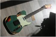 Fender "Limited Edition Custom Shop LTD '60 Telecaster Custom Heavy Relic, Aged Sherwood Green Metallic over Sunburst"