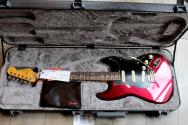 FENDER "NEW MODEL American Professional Stratocaster, Maple Fingerboard, Oxblood" HARDCASE, 3, 85 KG