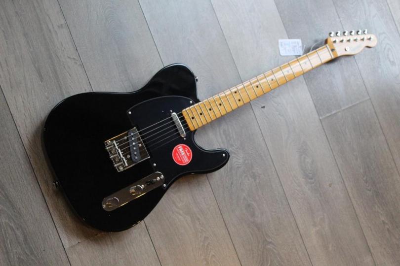 SQUIER "FSR Classic Vibe '50s Telecaster, Maple Fingerboard, Black Pickguard, Black"